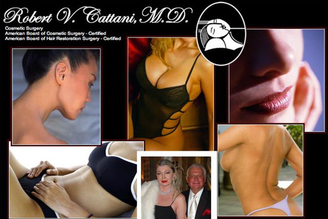Dr. Cattani's website, with inset of himself and his wife